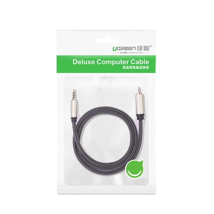UGREEN 3.5mm to RCA Audio Cable Xiaomi Mi 1/2 TV Digital SPDIF Cable, Length: 1m (Black) by UGREEN