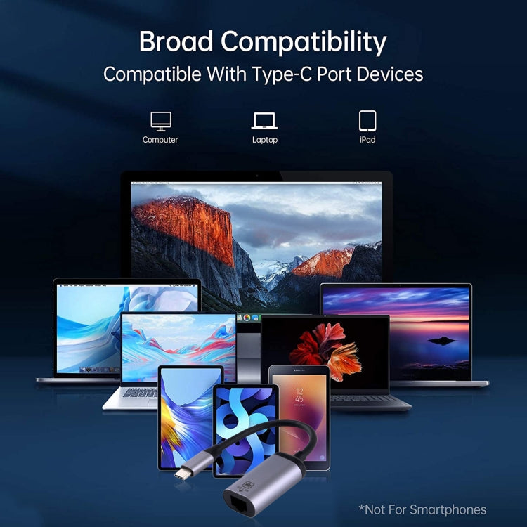 Type-C / USB-C Male to Gigabit RJ45 Female Adapter Converter by buy2fix