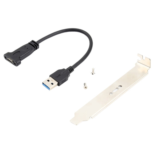 USB-C / Type-C Female to USB 3.0 Male Computer Expansion Chassis Cable with Baffle by buy2fix