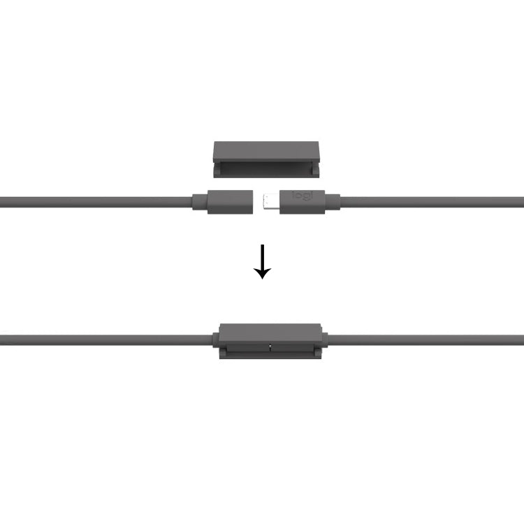 Logitech CC4000E Extension Microphone Extension Cable, Cable Length: 10m (Black) by Logitech