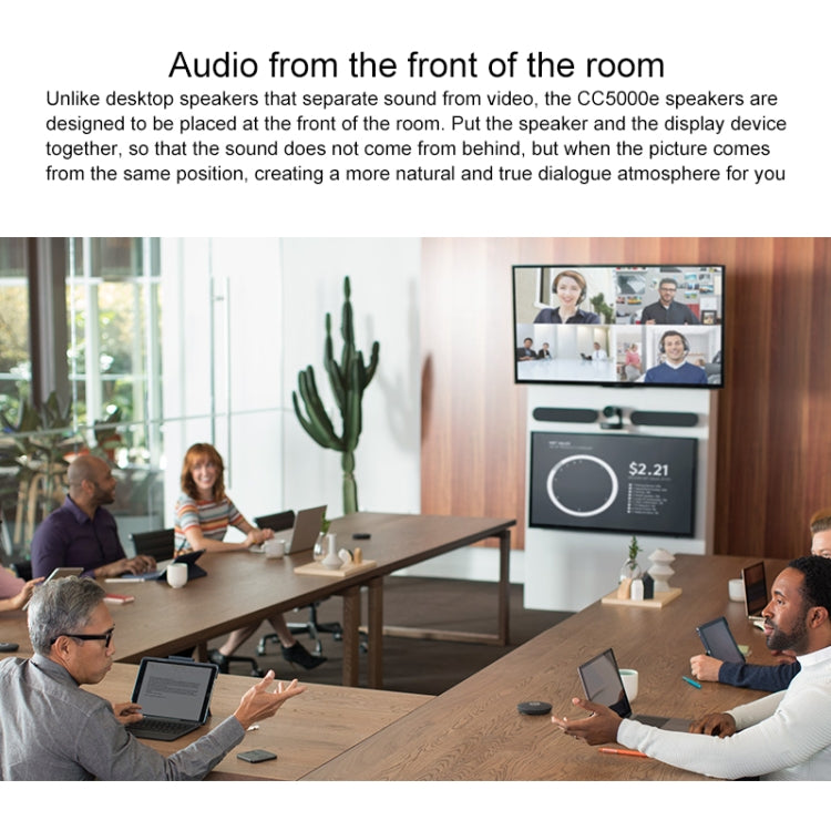 Logitech CC5000E Video Conference One-key Mute Plug-and-Play Extension Microphone by Logitech