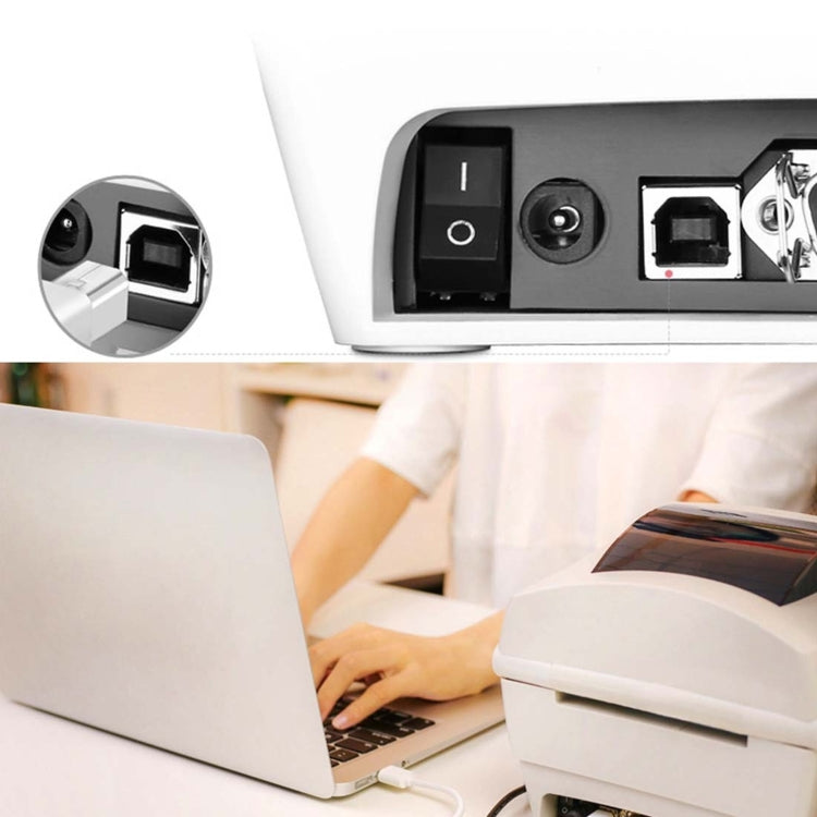 USB BM to BF Printer Extension Cable with Screw Hole, Length: 50cm by buy2fix