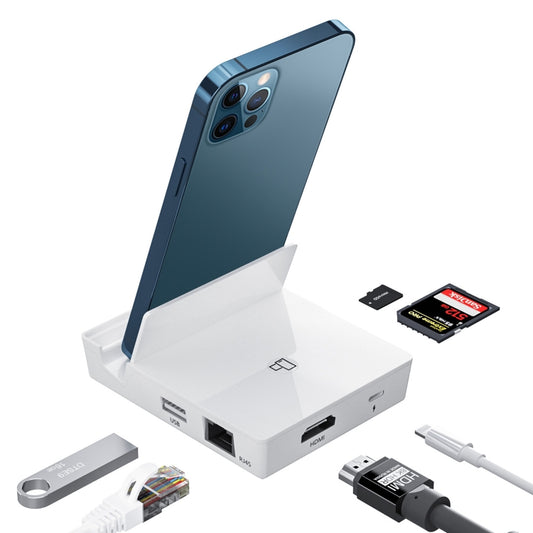 THT-020-1 Multi-functional HD Display Screen Converter with Network Card Function & Charging Base by buy2fix