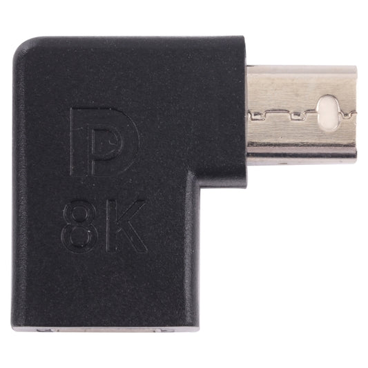8K Mini DisplayPort Female to Male Elbow Adapter by buy2fix