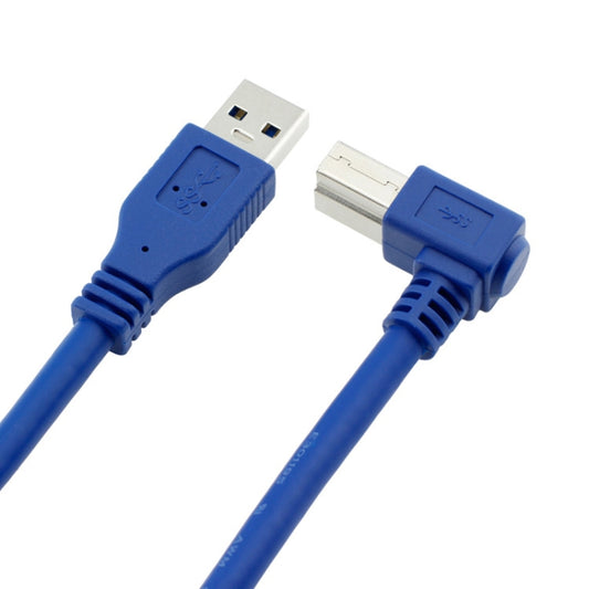 USB 3.0 A Male to Right 90 Degrees Angle USB 3.0 Type-B Male High Speed Printer Cable, Cable Length: 2m by buy2fix