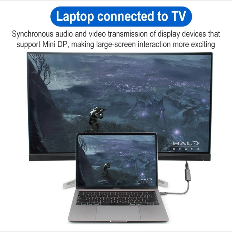 4K 60Hz USB-C / Type-C Male to Mini DisplayPort Female Adapter Cable by buy2fix