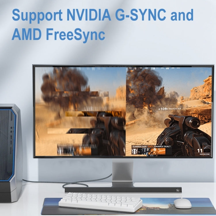 Mini DP Male to 8K DisplayPort 1.4 Male HD Braided Adapter Cable, Cable Length: 2m - by buy2fix | Online Shopping UK | buy2fix