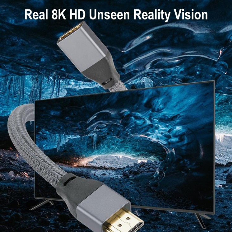 HDMI 8K 60Hz Male to Female Cable Support 3D Video, Cable Length: 2m by buy2fix