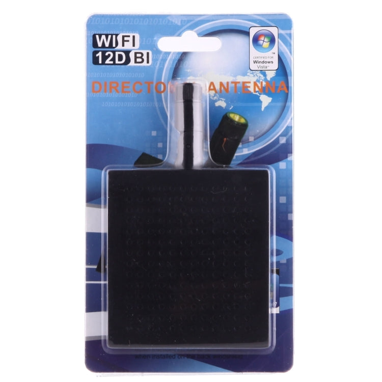 12dBi SMA Male Connector 5.8GHz Panel WiFi Antenna(Black) by buy2fix