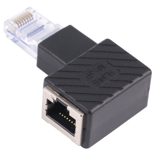 RJ45 Male to Female Converter 90 Degrees Extension Adapter for Cat5 Cat6 LAN Ethernet Network Cable by buy2fix