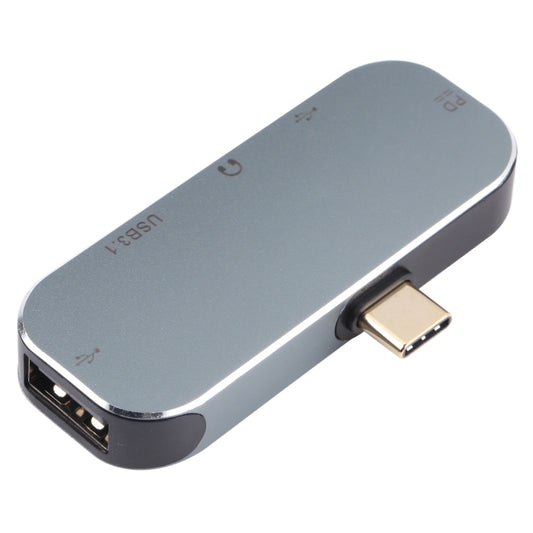 5 in 1 USB-C / Type-C Male to Dual USB-C / Type-C + 3.5mm AUX + USB 3.1 + USB Female Adapter by buy2fix