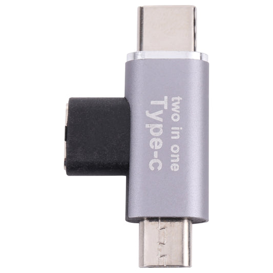 USB-C / Type-C Female to USB-C / Type-C Male + Micro USB Male Converter by buy2fix