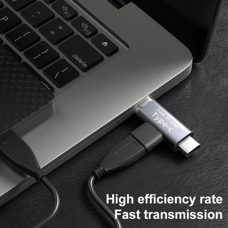 USB-C / Type-C Female to USB-C / Type-C Male + Micro USB Male Converter by buy2fix