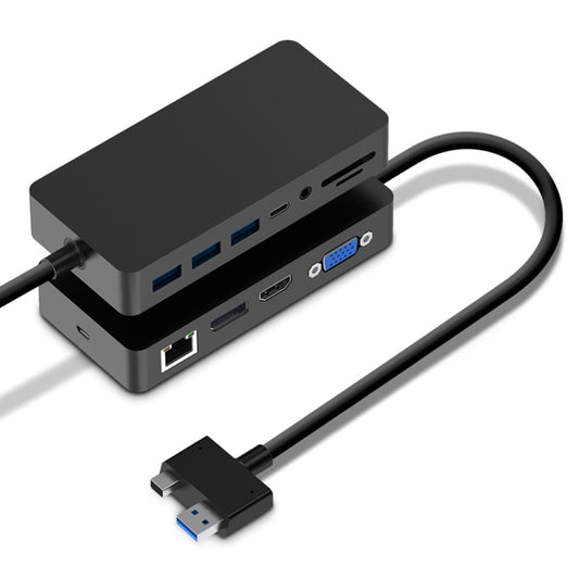 Rocketek SH701 11 in 1 1000M RJ45 / USB 3.0 HUB Adapter for Surface Pro 5 / 6 by ROCKETEK