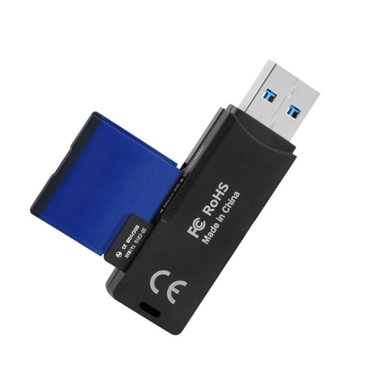 Rocketek CR11 High Speed USB3.0 2 in 1 SD / TF Card Reader (Black) by ROCKETEK