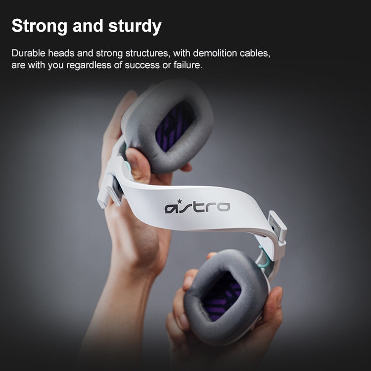 Logitech Astro A10 Gen 2 Wired Headset Over-ear Gaming Headphones (White) by Logitech