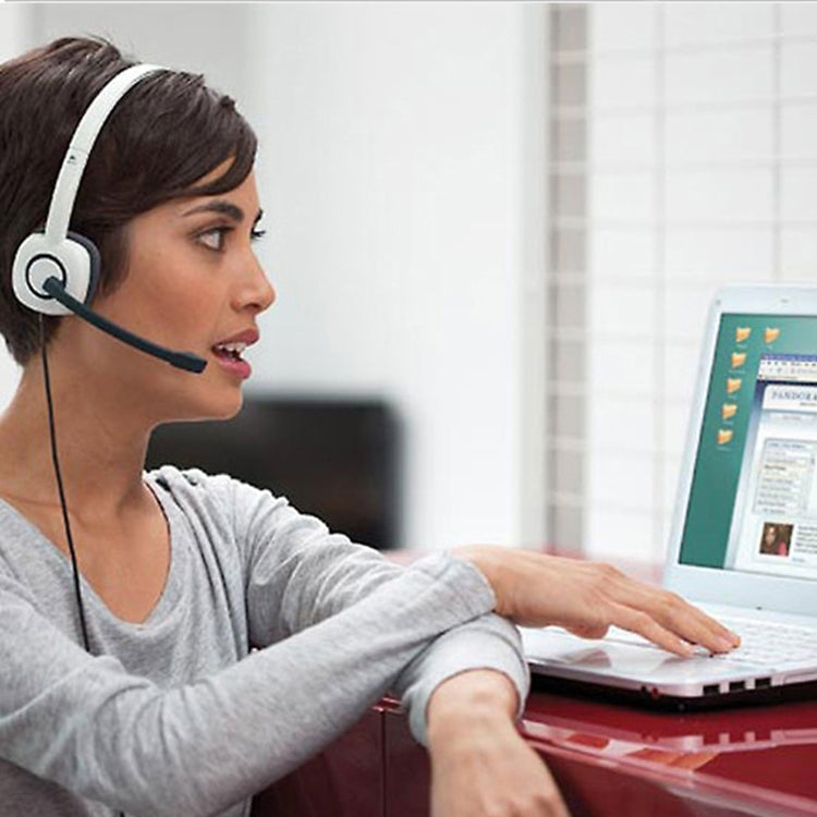 Logitech H150 Wired Headphone Dual 3.5mm Earphone Gaming Headset Stereo with MIC by Logitech