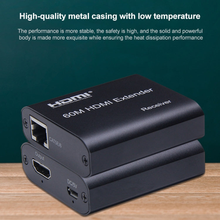 BOWU BW-HE60U 60m HDMI to RJ45 Network Extender by buy2fix