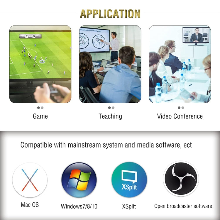 HD003 USB 3.0 HDMI 4K HD Audio & Video Capture Card Device by buy2fix