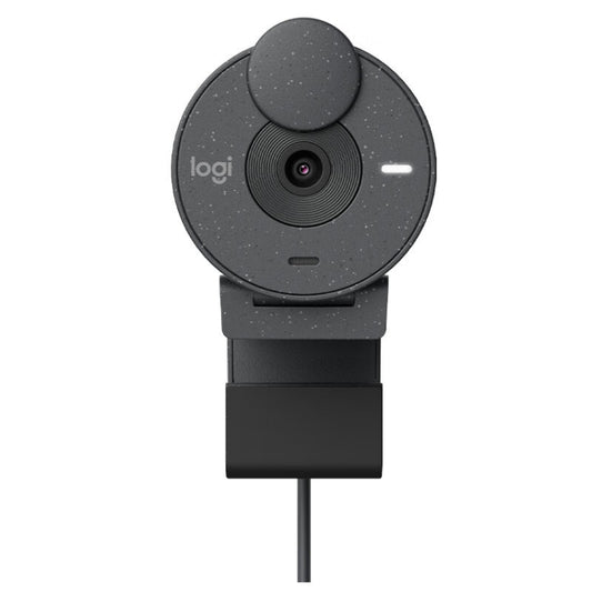 Logitech Brio 300 2MP 1080P Full HD IP Camera with Noise Reduction Microphone (Black) by Logitech
