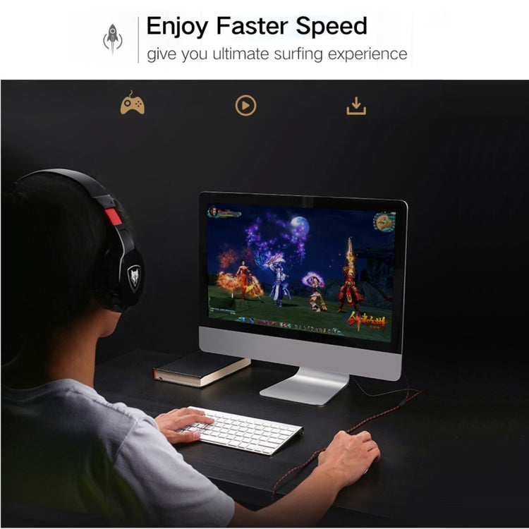 REXLIS 1m CAT6 Retractable Flat RJ45 Ethernet Network LAN Cable(Black) by REXLIS