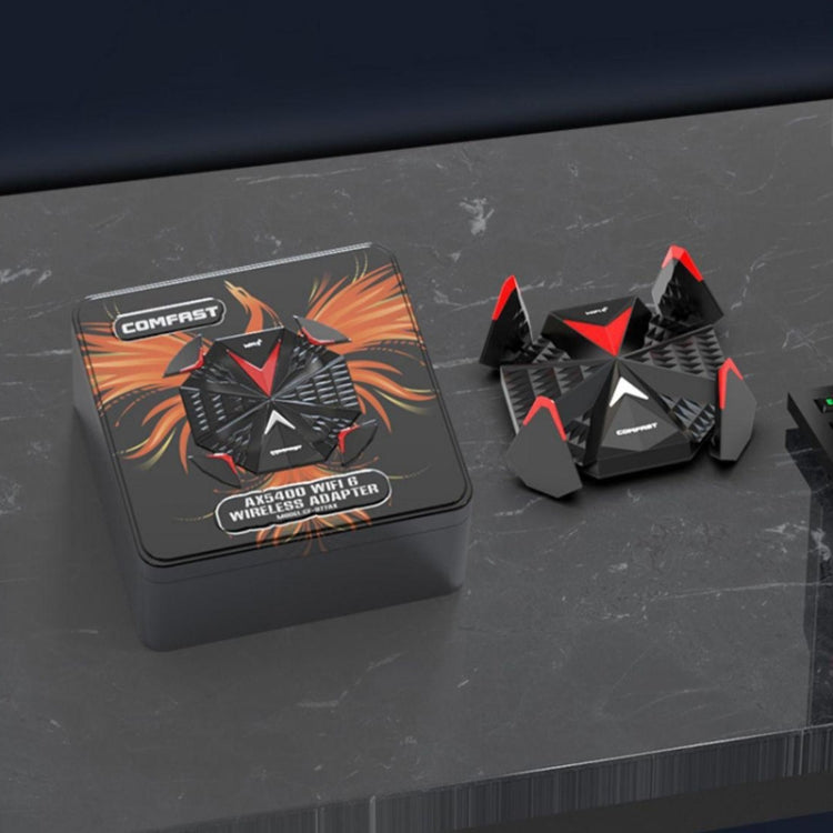 COMFAST CF-977AX 5400Mbps Tri-Band Wireless Network Card WiFi6 Type-C Adapter by COMFAST