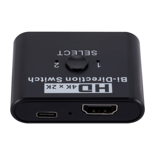 2 In 1 Out 4K HD Video Bi-Direction HDMI Switcher by buy2fix