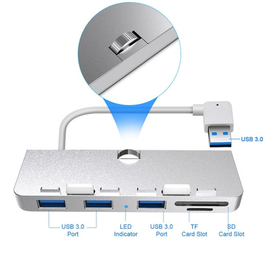 Rocketek HC412 USB3.0 x 3 + SD / TF Card Reader HUB Adapter by ROCKETEK