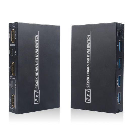 AM-KVM201CL 2x1 4Kx2K HDMI / USB / KVM Switch by buy2fix