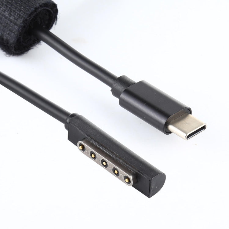 USB-C / Type-C Power Supply PD 65W Fast Charging Cable for Microsoft Surface Pro 2, Cable Length: 1.5m by buy2fix