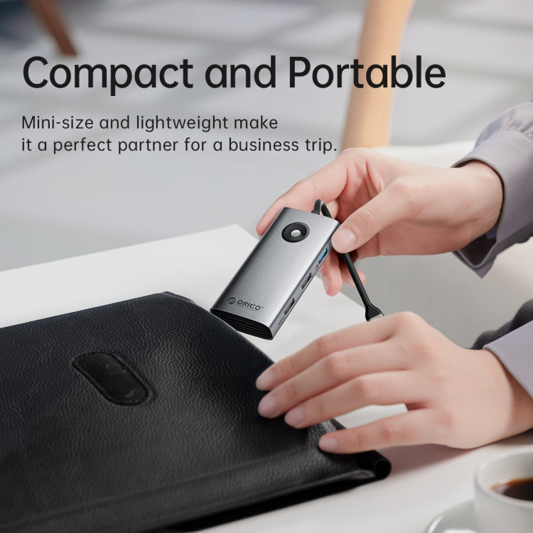 ORICO ORICO-PW11-6PCR R45 Type-C / USB-C 6-in-1 5Gbps Multifunction Docking Station (Dark Gray) by ORICO