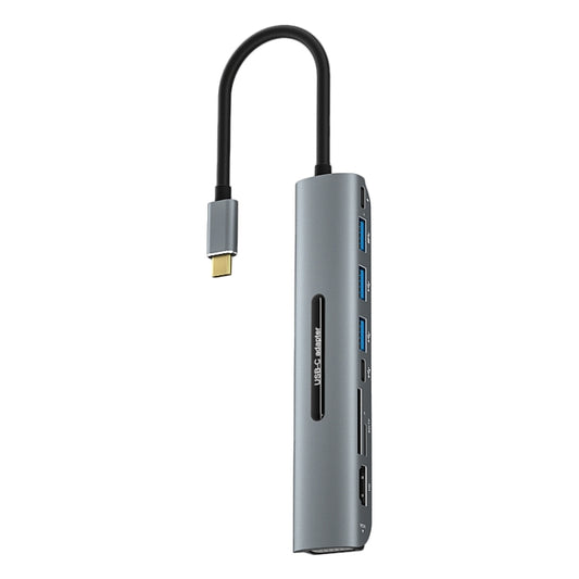 V216 9 in 1 USB-C / Type-C to PD + 3 x USB 3.0 + USB-C / Type-C + SD + TF + HDMI + VGA HUB Adapter by buy2fix