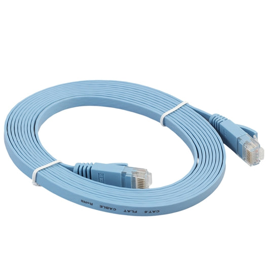 3m CAT6 Ultra-thin Flat Ethernet Network LAN Cable, Patch Lead RJ45 (Blue) by buy2fix