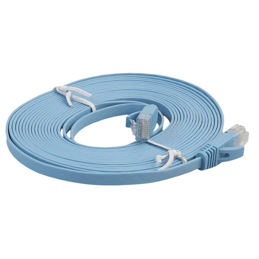 5m CAT6 Ultra-thin Flat Ethernet Network LAN Cable, Patch Lead RJ45(Blue) by buy2fix