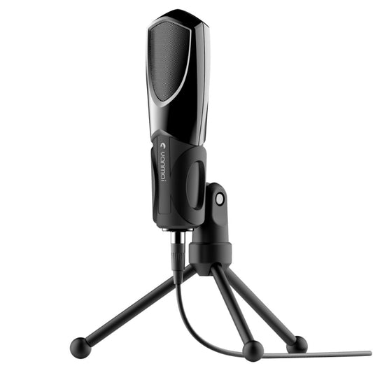 Yanmai Q3 USB 2.0 Game Studio Condenser Sound Recording Microphone with Holder, Compatible with PC and Mac for Live Broadcast Show, KTV, etc.(Black) by Yanmai