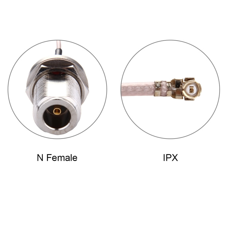 25cm IPX to N Female RG178 Cable by buy2fix