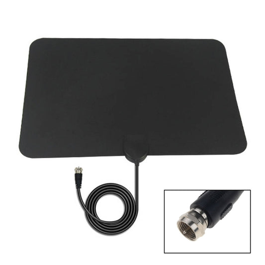 AN-1002 5dBi/25dBi Indoor HDTV Antenna with Sucker, VHF170-230/UHF470-862MHz(Black) by buy2fix