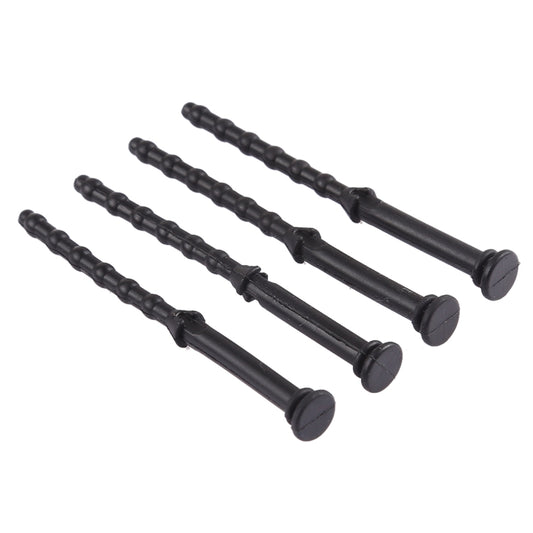 4 PCS 65mm Anti Vibration Soft Damping Nail Rubber Silicone Computer Fan Screw (Black) by buy2fix