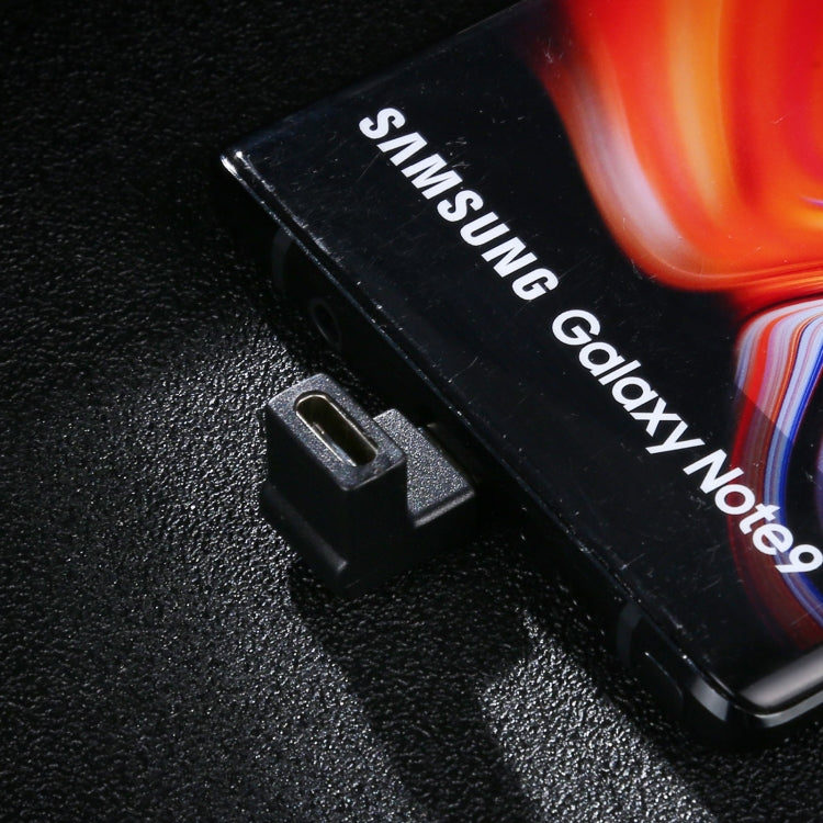 Type-C / USB-C Male to Type-C / USB-C Female 90 Degree Elbow Head Aluminium Alloy Adapter (Black) by buy2fix