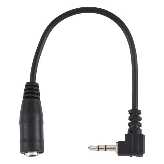 2.5mm Right Angle Male Plug to 3.5mm Female Jack Stereo AUX Audio DC Power Adapter Converter Cable, Length: 14cm by buy2fix