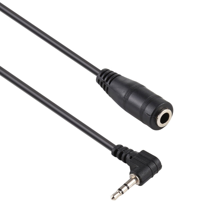 2.5mm Right Angle Male Plug to 3.5mm Female Jack Stereo AUX Audio DC Power Adapter Converter Cable, Length: 14cm by buy2fix