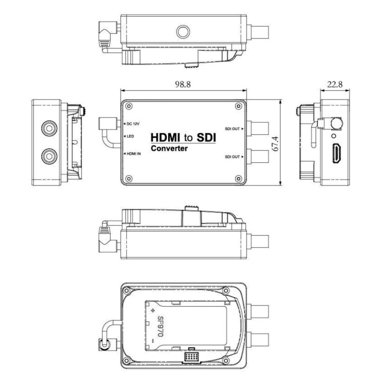 SEETEC 1 x HDMI Input to 2 x SDI Output Converter by SEETEC