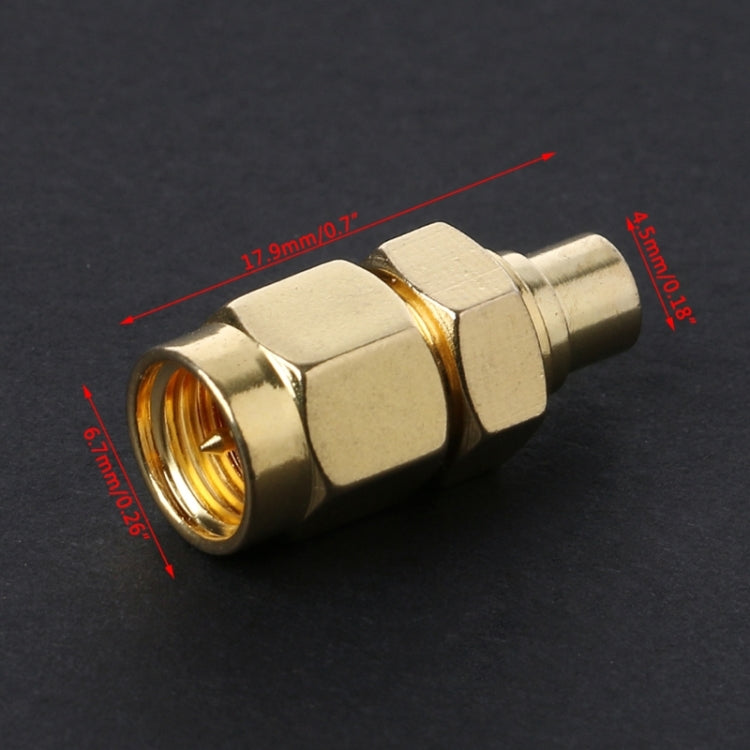 2 PCS SMA Male to MCX Female RF Coaxial Connector by buy2fix