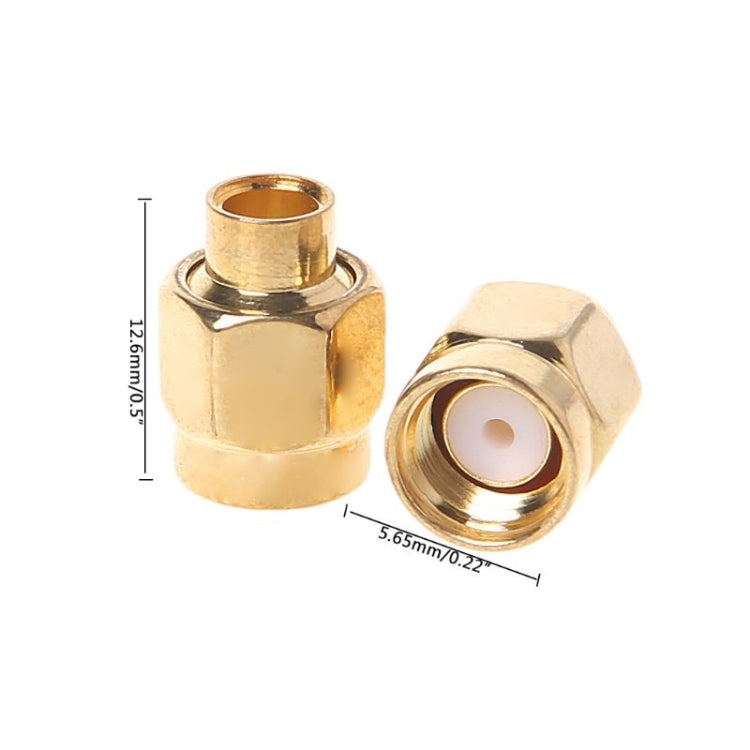 20 PCS SMA-JB3 RF Connector SMA Male Inner Screw & Pin Solder Semi-Rigid by buy2fix