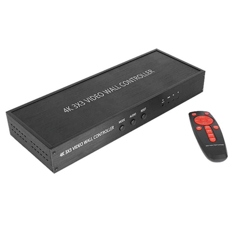 NK-BT88 4K 3X3 HDMI Video Wall Controller Multi-screen Splicing Processor with Remote Controller, EU Plug - Splitter by buy2fix | Online Shopping UK | buy2fix
