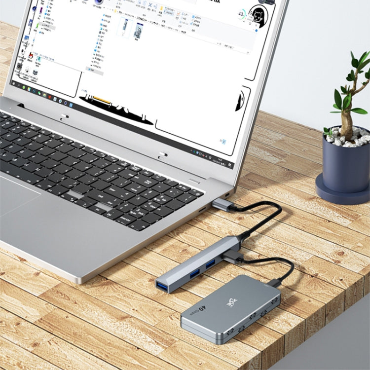 V252A 4 in 1 USB to USB Docking Station HUB Adapter by buy2fix