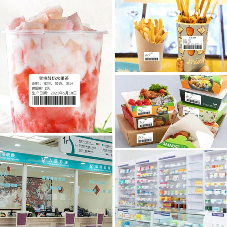 80mm x 40mm 800 Sheets Self-adhesive Thermal Barcode Label Paper by buy2fix