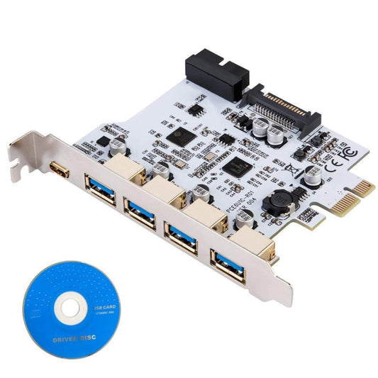 USB3.0 Type-C / USB-C Front Riser Card Dual Core Desktop Computer Motherboard (White) by buy2fix