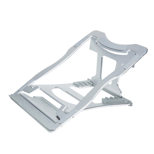 Aluminum Alloy Cooling Holder Desktop Portable Simple Laptop Bracket, Six-stage Support, Size: 21x26cm (Silver) by buy2fix