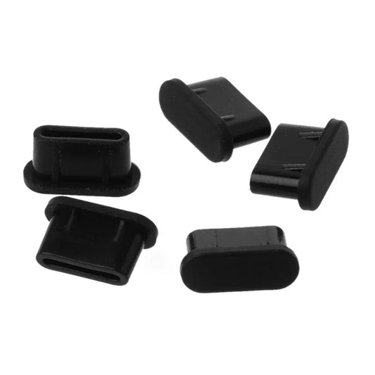 20 PCS Silicone Anti-Dust Plugs for USB-C / Type-C Port(Black) by buy2fix